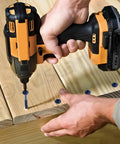 Using Pocket Hole Screws Kit With Drive Bit 101 Pcs Blue Coated Square Drive Coarse Thread Wood Screws on outdoor wood
