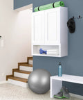 Brookings Shaker Unassembled Sink Base Cabinet 36 W 24 D 34.5 H Painted White Solid Wood For Kitchen Sinks mounted in room.