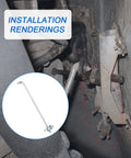 Transfer Case Shifter Linkage Kit With Grommet Bushing For Dodge Ram 1500 2002 2004 2500 2003 2005 3500 2004 Replaces 52105555AA 68078974AA Plug N Play Durable Upgrade installed on transfer case linkage