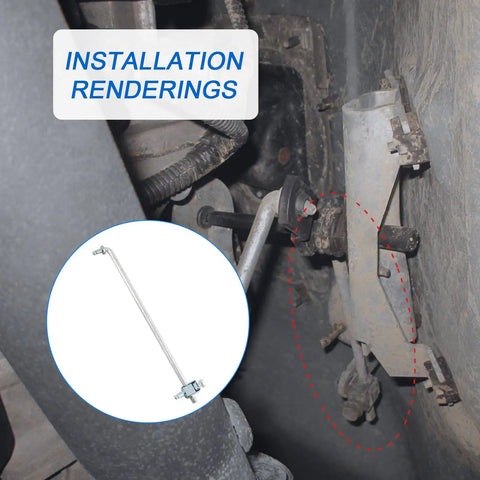 Transfer Case Shifter Linkage Kit With Grommet Bushing For Dodge Ram 1500 2002 2004 2500 2003 2005 3500 2004 Replaces 52105555AA 68078974AA Plug N Play Durable Upgrade installed on transfer case linkage