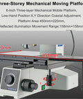 Bright And Dark Field Metallographic Microscope With 4K HD Measurement Camera, 6 Inch Stage, HDMI LAN And USB 3.0 Outputs, Plug And Play Pro Lab Tool For Precise Microstructure Analysis, 450x220mm mechanical stage