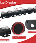Heavy Duty Magnetic Tool Holder With 18 Holes Screwdriver Organizer showing dimensions and features like multi-hole design