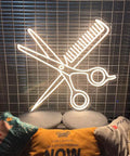 Neon Sign For Business With Adjustable Brightness Perfect For Parties Bars Salons Stores Hotels And Shops Wall Decor Includes Hanging Chain White LED Neon Light Sign For Indoor Use