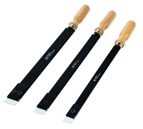 Carbide Flat Scraper With Replaceable Four Blade Reversible Tip 300 X 20 X 5 Millimeters Black And Beige Beefy Pro Grade Heavy Duty Scraper For Paint Glue And Residue Cleanup