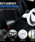 Powerful 1050w Handheld Steam Pro Cleaner For Home With 230 Degree High Pressure And 12 Accessories Fast 15s Heat Up, cleaning car seats.