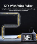 Dual Lens 1080P Endoscope Camera With Light 4.3 Inch IPS Display And 16.5 Foot Snake Cable Waterproof Borescope with wire puller