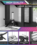 Botuda arm jack handle lifting tool, 12 in, 2-pack, for cabinets/doors/windows, clamped to window frame