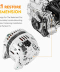 Beefed-Up 5.6L V8 Alternator For QX56 Armada Pathfinder Titan 2004-2006 Models Replaces 11120N shown installed on engine