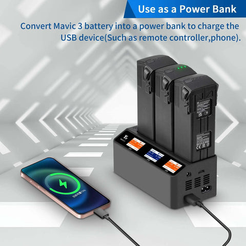 230W LCD Multifunction Battery Charger For DJI Mavic 3 Pro Cine Classic Enterprise Drones with Parallel Fast Charging Hub