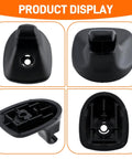 Four angles of Sun Visor Clip Replacement For Chrysler 200 2011-2015 And Dodge Avenger 2011-2014 Black ABS Plastic Visor Hook