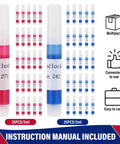 Thread Locker Duo Pack Blue 242 And Red 271 In 2ml Bottles 50 Pack Total 25 Packs Each Medium To High Strength Locking Compound