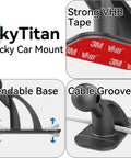 4 Pack 17mm Sticky Ball Mounts For Car Dash Adhesive Replacement MagSafe Phone Holder Base With 3M VHB Tape features