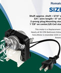 Universal SM550 Bathroom Exhaust Fan Motor Replacement Kit 120V 3000 RPM 50 CFM with plug and mounting studs
