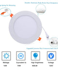 12 Pack 5-Inch LED Recessed Lights With Junction Box, 5CCT Selectable 2700K-5000K, 10W Equiv 70W, 800 Lumen Dimmable Downlights