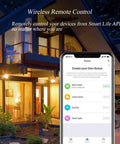 Smartphone app interface for WiFi Light Switch 3 Gang With Touch Control Backlit Glass Panel featured in modern home