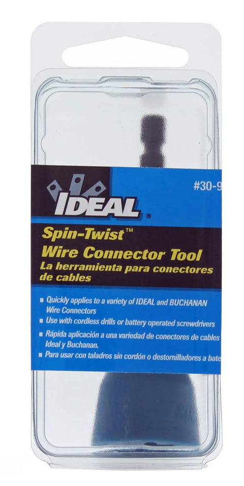 Fast Wire Nut Twister For Drill With One Quarter Inch Chuck Spins Twist On Connectors In Seconds Universal Fit packaging front