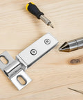 Stainless Steel Shower Door Pivot Hinge With Double Hole Design In 304 Bright Finish Glass Door Hardware For Frameless Enclosures