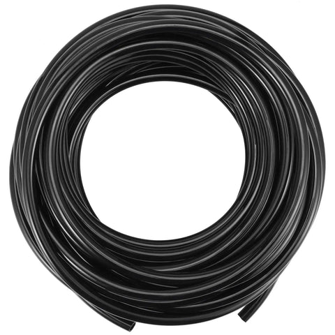 Coiled Workhorse 1/2 Inch PU Pneumatic Tubing, 65.5 Ft Black Polyurethane Line Hose for Air Compressor Fittings and Fluid Transfer Systems