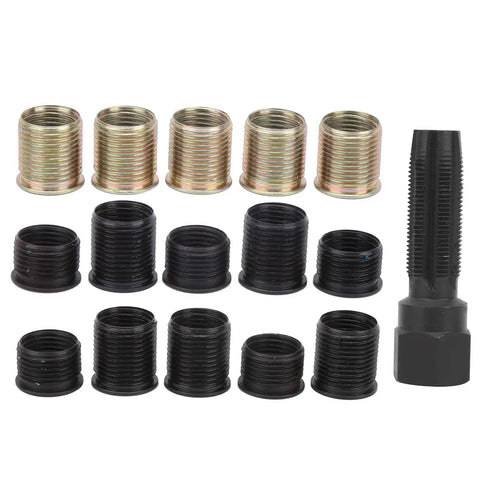 Top Tier Carbon Steel Thread Reamer Kit For Fast Repair Jobs Pro And Hobbyist Use Heavy Duty Taps Custom Length M14 One Two Five For Quick Holes And Reliable Fix It Yourself Gear, M14 x 1.25 insert kit
