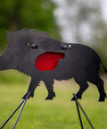 Wild Boar AR500 Steel Target With Stand For Thermal Scope Zeroing And Rifle Pistol Practice Outdoors Beefy Silhouette Target Built To Take Heavy Fire Everyday