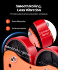 Heavy Duty Pipe Turning Rolls 2205 Lbs Capacity With Smooth Linkage Roller System adjustable PU roller close-up