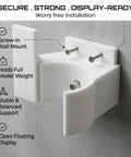 Lego Shuttle Carrier Aircraft 10360 Wall Mount Space Saving Display Bracket installed with screws on wall, secure fit shown.
