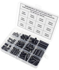 ABS Plastic Unthreaded Spacers Kit For M4 Screws With 7mm Outer Diameter And 4.2mm Inner Diameter Black Round Spacers