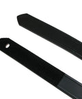 Close-up of Big And Tall Leather Work Belt With No Scratch Design And Hook And Loop Closure, 1 3 Eighths Inch Wide, Made In USA