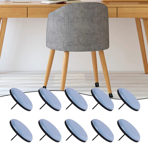 Silent Chair Leg Glides 20 Pack Reusable Floor Protection Pads on chair in modern room