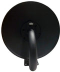 Heavy Duty Pressure Washer Hose Reel For Skid Or Wall Mount, 200 Ft Capacity, 3/8 Inch Hose, front view of black hose reel