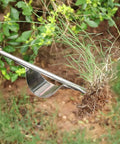 Back-Saving Garden Weeding Tool With Wood Handle And Stainless Steel Forks No Bend Easy Dandelion And Grass Root Puller