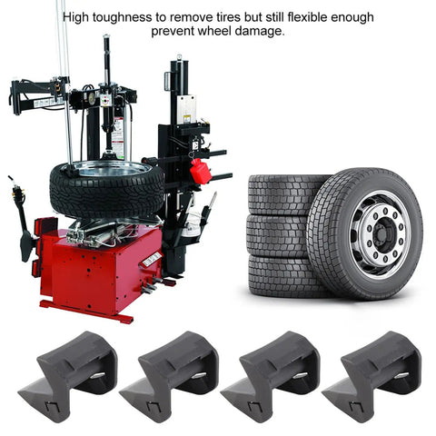 Tire machine with 4 Pack ABS Tire Changer Clamp Covers Jaw Protectors Guard Protective Covers For Multiple Tire Changers Rim Protector