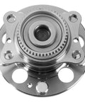 Drop-In Rear Wheel Bearing Hub Assembly For Hyundai Elantra 2011-2017, Elantra GT 2013-2017, Veloster 2012-2017, Forte 2014-2018, Forte5 2012-2018, Premium Steel Replacement, OE-Style Hub Bearing, top view