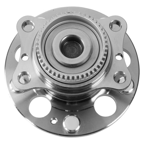 Drop-In Rear Wheel Bearing Hub Assembly For Hyundai Elantra 2011-2017, Elantra GT 2013-2017, Veloster 2012-2017, Forte 2014-2018, Forte5 2012-2018, Premium Steel Replacement, OE-Style Hub Bearing, top view