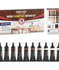 Wood Furniture Repair Kit With 10 Color Touch Up Fillers For Scratches Cracks Paint Chips And Nail Holes On Furniture Floors