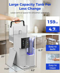 No Fuss Countertop Reverse Osmosis Water Filter Dishing Out Hot And Cold Sips Anytime You Crave, showing large capacity tank.