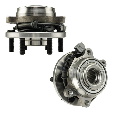 BeefedUp 4WD Front Wheel Bearing And Hub Assembly That Fits Nissan Frontier 2005 To 2019 Xterra 2005 To 2015 2 Piece Set