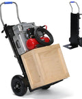 Heavy Duty Electric Stair Climbing Dolly 1500W Motorized Stair Climber Cart Handles Up To 880 Lbs Loads shown with cargo