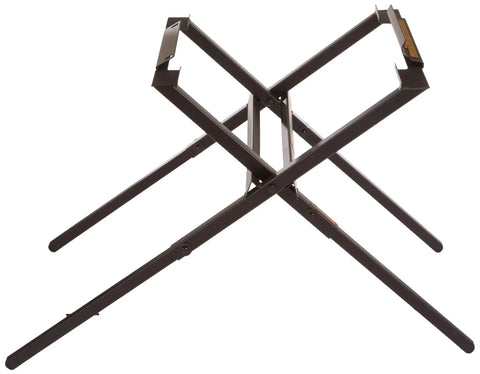 Heavy Duty Table Saw Stand For Jobsite With Folding Flat Design That Fits 10 Inch Compact Saws Rugged Tube Steel Construction For Maximum Strength