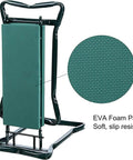 Folded Garden Kneeler And Seat Heavy Duty Folding Bench With Thick EVA Foam Kneeling Pad For Outdoor Lawn Care