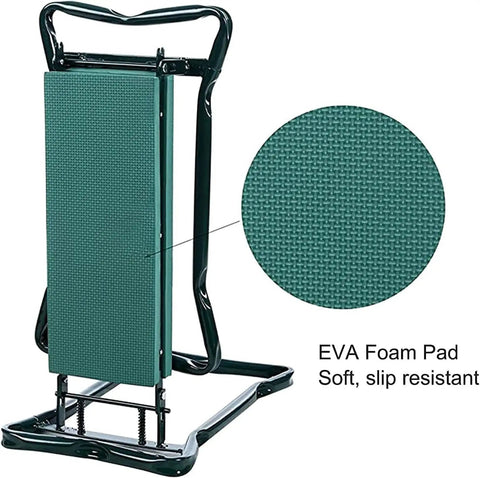Folded Garden Kneeler And Seat Heavy Duty Folding Bench With Thick EVA Foam Kneeling Pad For Outdoor Lawn Care