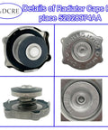 Dodge Radiator Cap Replacement For Journey, Challenger, Charger, Durango, Jeep Grand Cherokee And Chrysler PT Cruiser Plug And Play Cap Fits 52028974AA 52079880AA 55116901AA, showing various angles and part number detail.