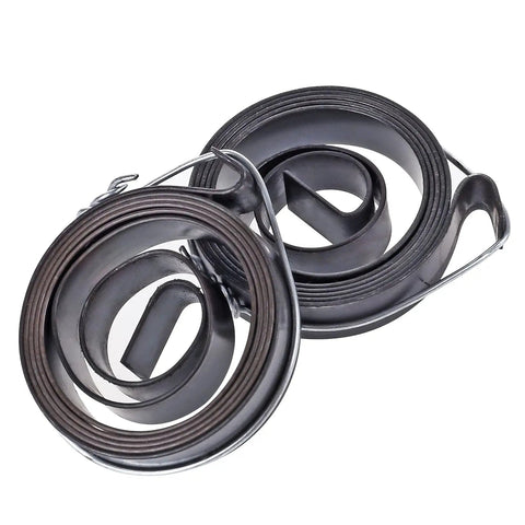 Premium Drill Press Return Spring Pack Of Two 26 Inch chrome quill rebound coils with knockout hook mount.