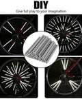 72 Pcs Bicycle Spoke Reflective Strips For Night Riding 360 Degree Visibility Fits Bikes Motorcycles EBikes