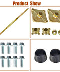32 Inch Go Kart Rear Axle Kit With Shaft Hub And Brake Master Cylinder Replacement For Go Kart ATV Quad Drift Trikes components