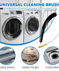 Extra Long 47.2 Inch Dryer Lint Brush Vent Cleaner Tool For Lint Trap Cleaning next to washers