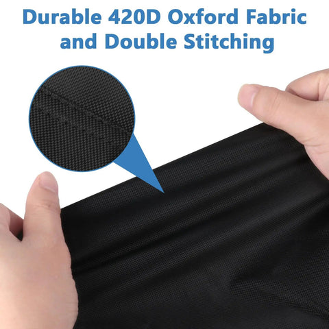 Close-up of durable 420D Oxford fabric and stitching for Outdoor Papasan Chair Cover Waterproof 41 Inches Wide 45 Inches Deep 31 Inches High