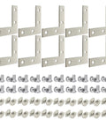 Ten Sets Of 2020 Stainless Steel T Slot Corner Brackets L Shape Joint Plates With Nuts And Bolts for 20x20 20mm V Slot aluminum profiles