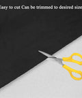 Black suede headliner fabric with foam backing; automotive interior headliner material 120×60 inches.