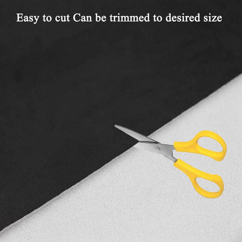 Black suede headliner fabric with foam backing; automotive interior headliner material 120×60 inches.